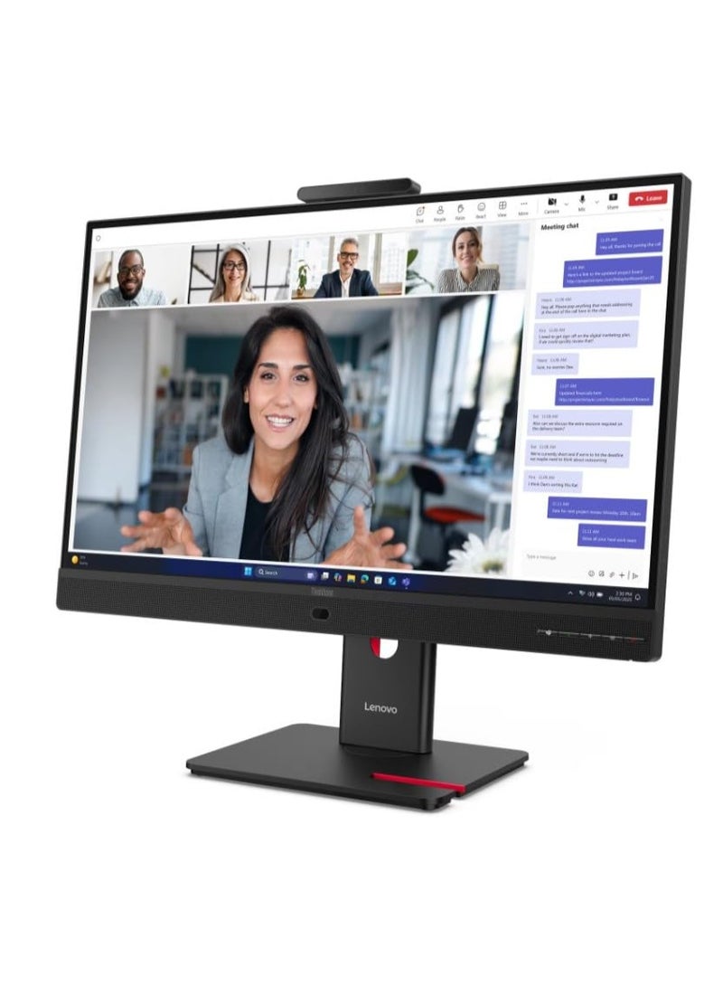 Lenovo ThinkVision T27QD-V4 Computer Monitor 27-Inch 2K QHD 2560x1440, IPS Panel Technology, Low Blue Light - Black - 64B8UAT1SD Black - Image 3