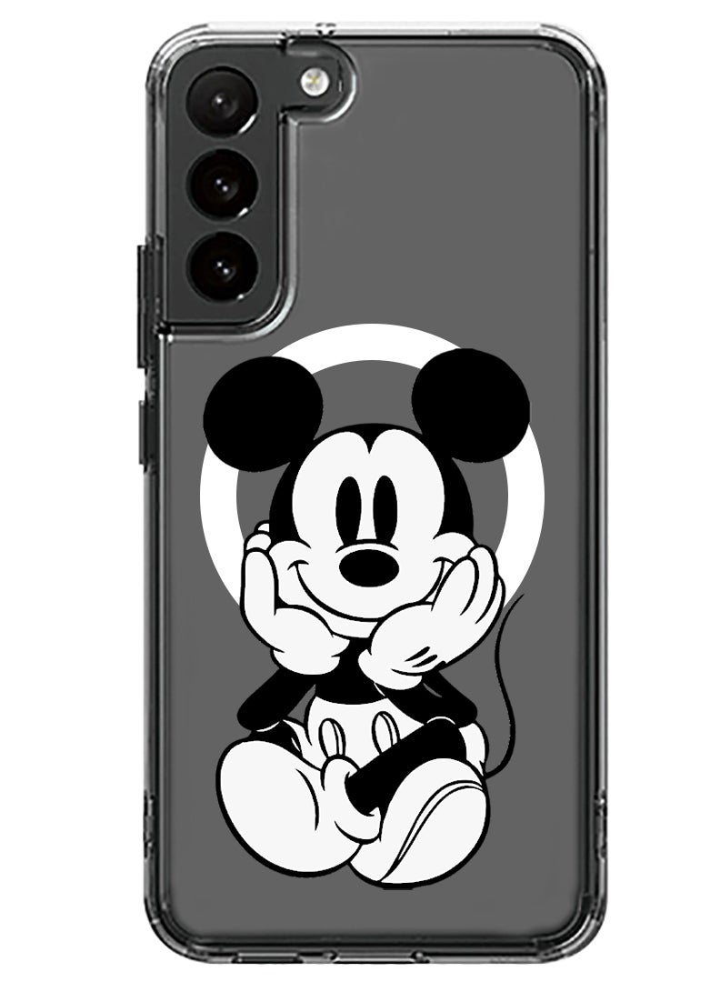 Theodor Magnetic Case for Samsung Galaxy S23 6.1-inch Compatible with MagSafe Wireless Charging, Shockproof Phone Bumper Cover Mickey sitting - Image 1