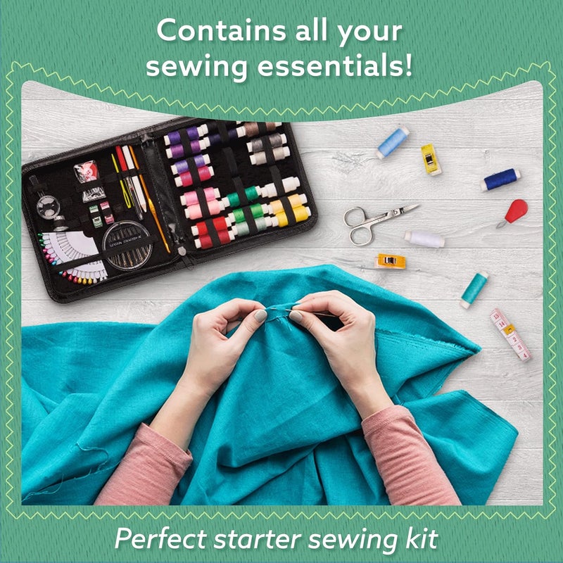 ARTIKA Sewing Kit for Adults and Kids (94 PCS) - Small Beginner Set w/Multicolor Thread, Needles, Scissors, Thimble & Clips - Emergency Repair and Travel Kits - Sewing Accessories and Supplies - Image 3