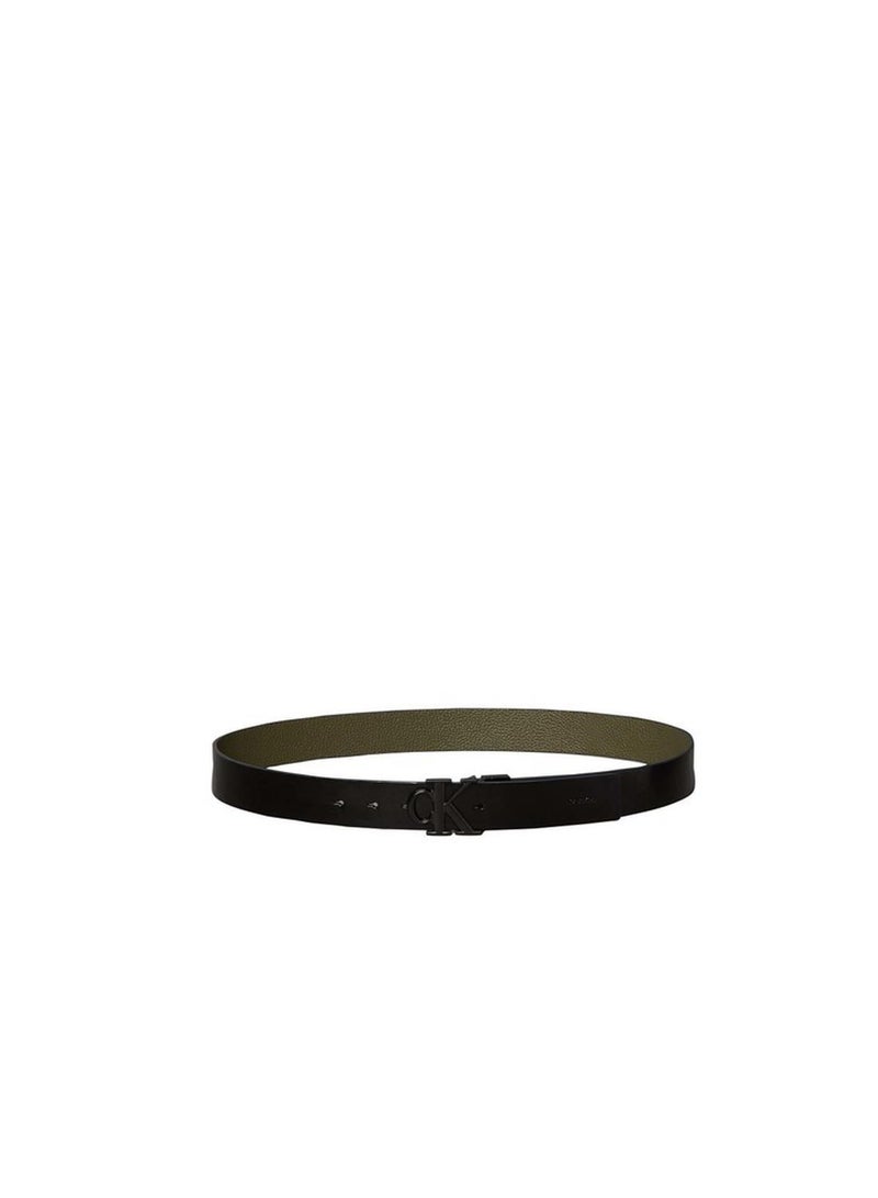 CALVIN KLEIN Reversible Leather Monogram Logo Belt - Image 3