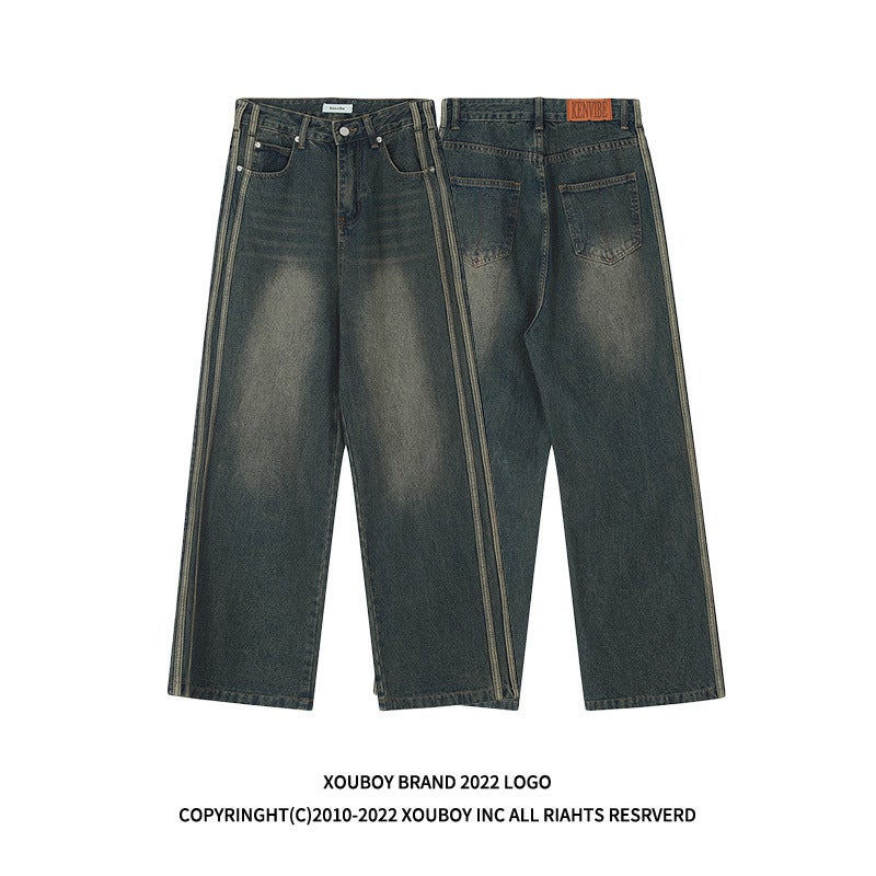 Unisex Casual Daily Denim Jeans - Image 4