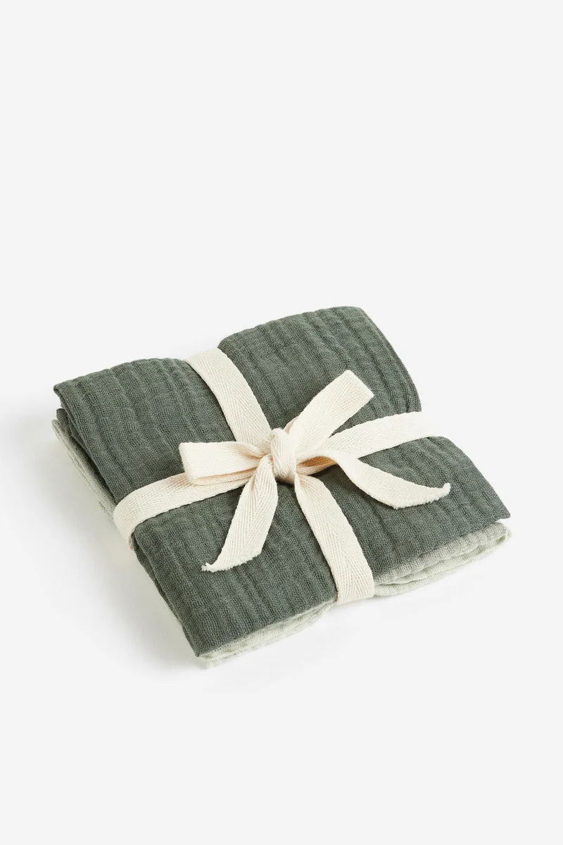 H&M 3-pack muslin comfort blankets