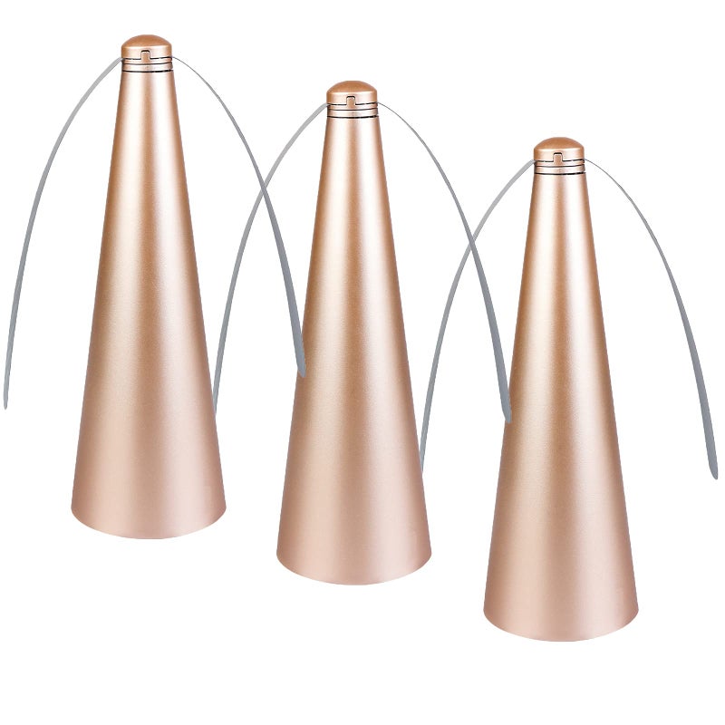 PIAOPIAONIU 3 PCS Fly Fan for Table Picnic Gold Fly Fan Outdoor Food Fruit Fans for Indoor Outside Meal Table Fly Fan for Restaurant Home Party - Image 1