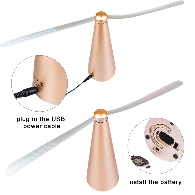 PIAOPIAONIU 3 PCS Fly Fan for Table Picnic Gold Fly Fan Outdoor Food Fruit Fans for Indoor Outside Meal Table Fly Fan for Restaurant Home Party - Image 4