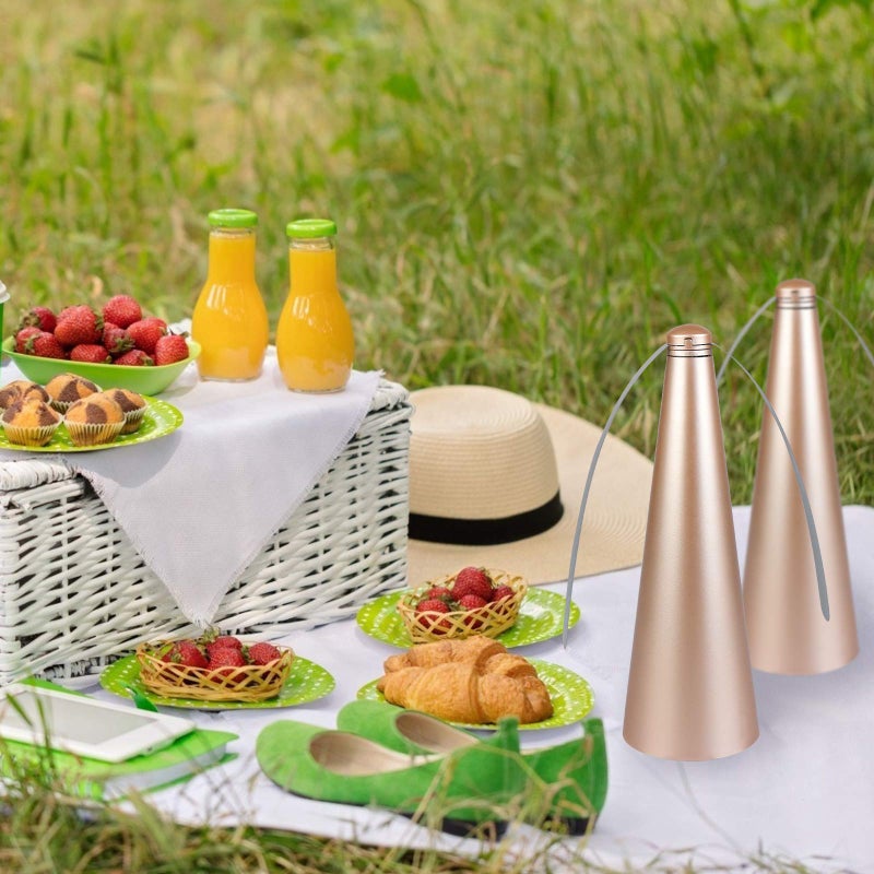PIAOPIAONIU 3 PCS Fly Fan for Table Picnic Gold Fly Fan Outdoor Food Fruit Fans for Indoor Outside Meal Table Fly Fan for Restaurant Home Party - Image 5