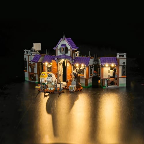 BrickBling طقم إضاءة LED من BrickBling متوافق مع قصر الملك بوس المسكون الإبداعي متوافق مع Lego 71436 بدون نموذج - Image 5