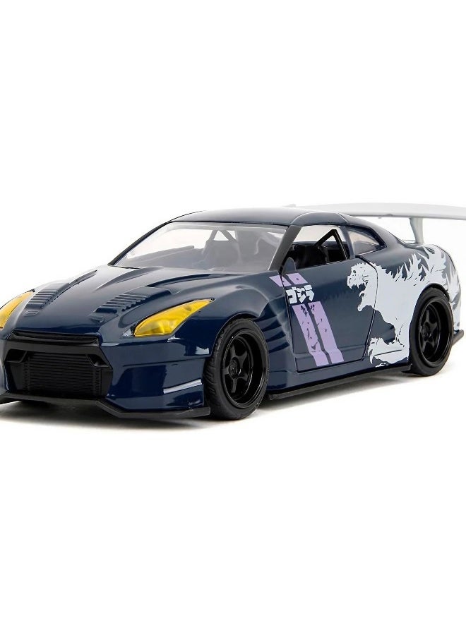 Jada Godzilla 2009 Nissan GTR R35 Ben Sopra Die-cast Car (1:32, Black/White) - Image 2