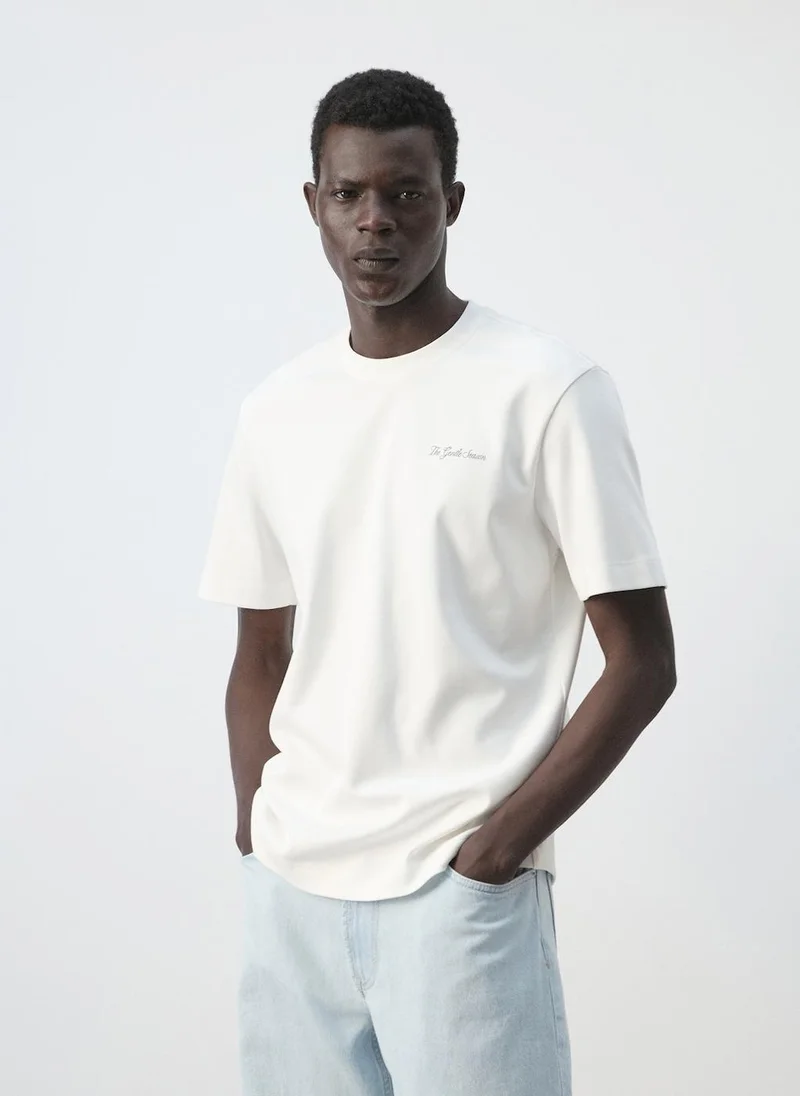 100% Cotton T-Shirt With Drawing
