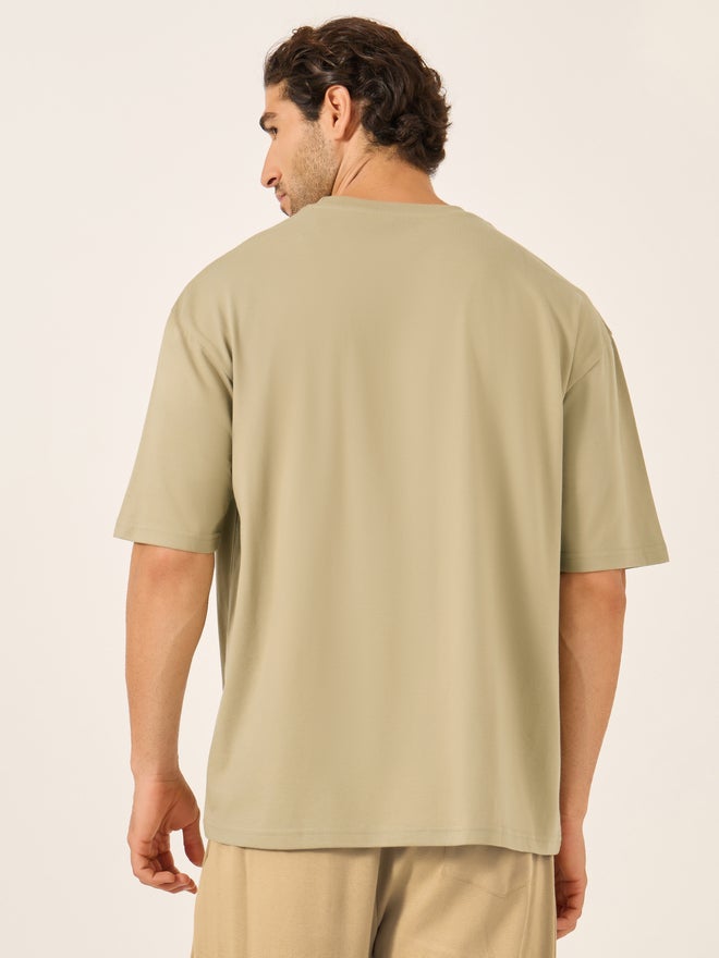 Styli Cotton Rich Oversized T-Shirt with Crew Neck - Image 4