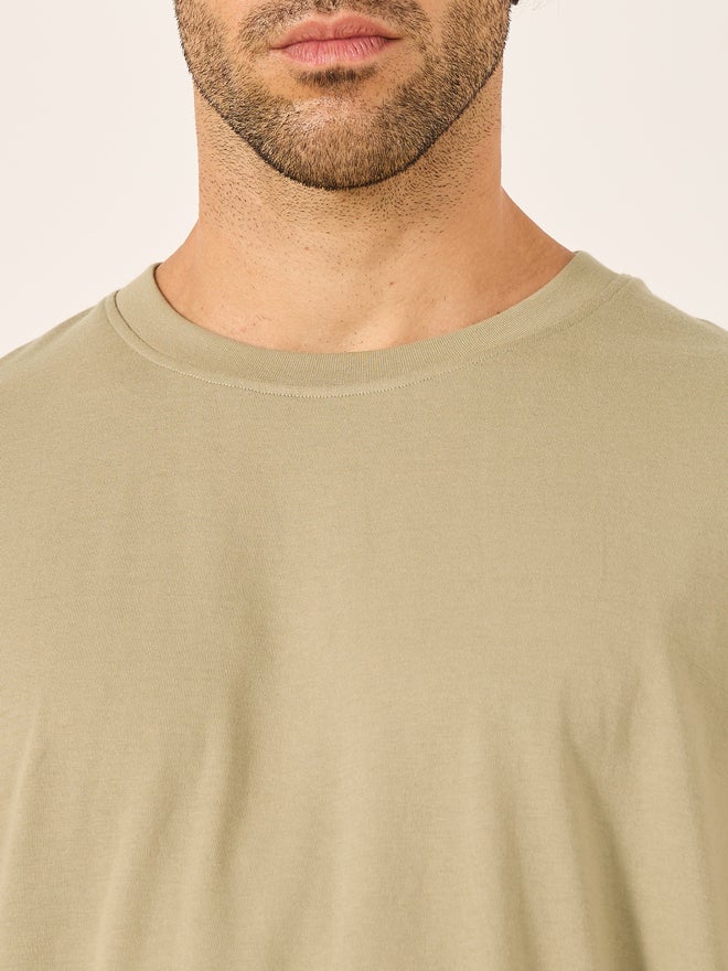 Styli Cotton Rich Oversized T-Shirt with Crew Neck - Image 3