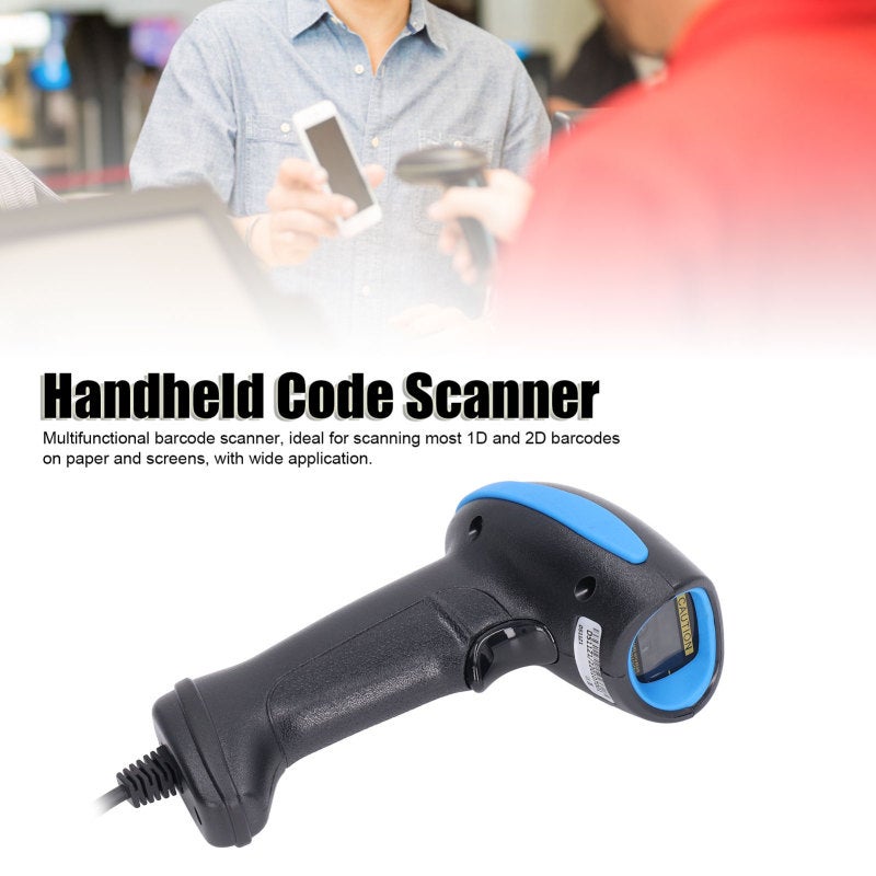 ماسح باركود: موصل USB سلكي مع توصيل واستخدام فوري، مسح مرن بزاوية 360 درجة، حساسية عالية واعتراض سريع - ماسح متعدد الوظائف لأشكال باركود أحادية البعد وثنائية الأبعاد للبيع بالتجزئة والمكتبات والمصانع الدوائية - Image 5