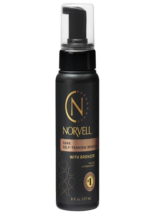 Norvell Sunless Dark Self Tanner Mousse with Bronzer 8 fl oz – Instant Natural Looking Fake Tan for a Bronzing Glow, Streak Free, Fast Drying, Long Lasting Sunless Tanning Color - Image 1