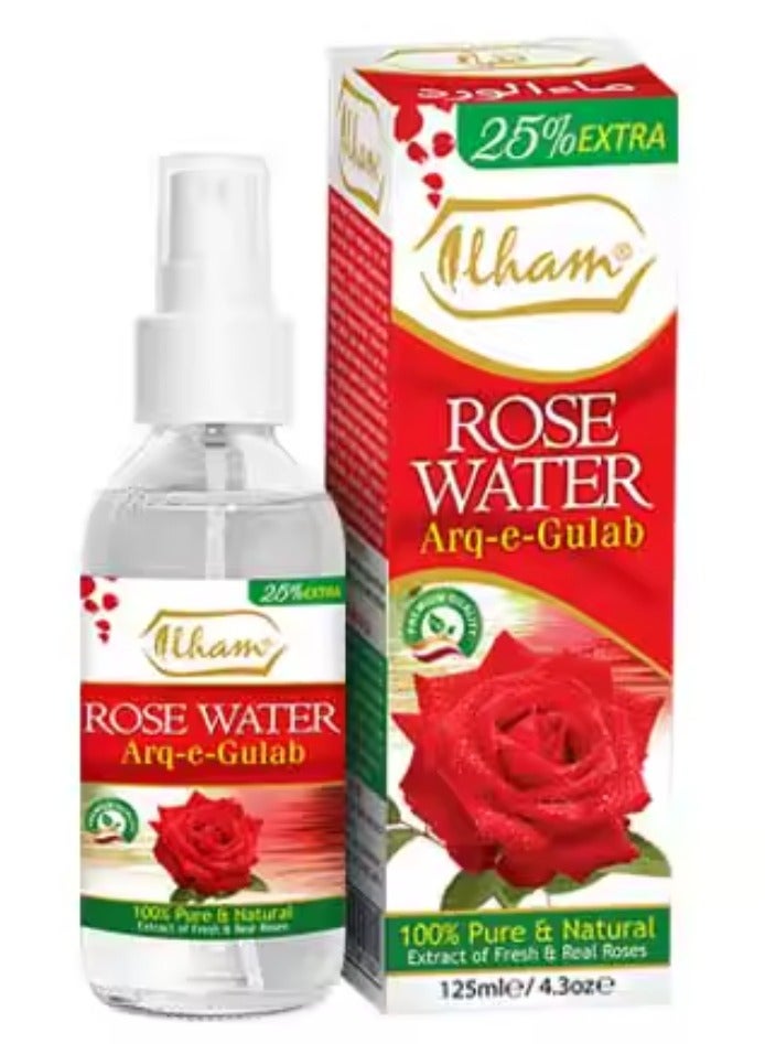 ILHAM Rose Water 100% Pure And Natural 125 ml