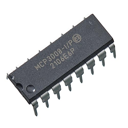 Bridgold 2pcs MCP3008-I/P MCP3008 MCP 8-Channel 10-Bit A/D Converters with SPI Serial Interface 2.7V,DIP-16. - Image 2