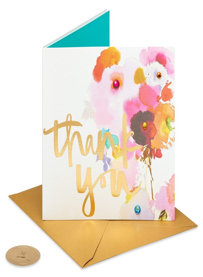 Papyrus Mother's Day, Thank You Card (Watercolor Flower) - Image 1
