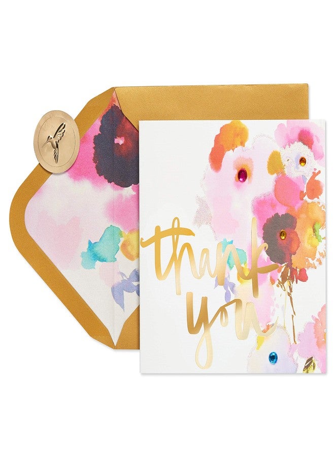 Papyrus Mother's Day, Thank You Card (Watercolor Flower) - Image 4