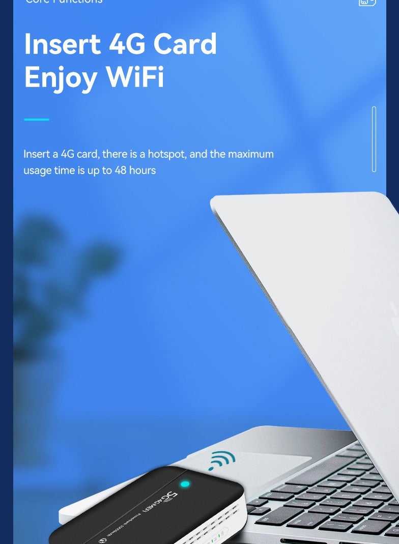 4G LTE Mobile router, type-C USB hotspot, 10000MA and power ban kpw100 - Image 3