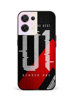 Protective Case Cover For Oppo Reno8 5G Number One Design Multicolour