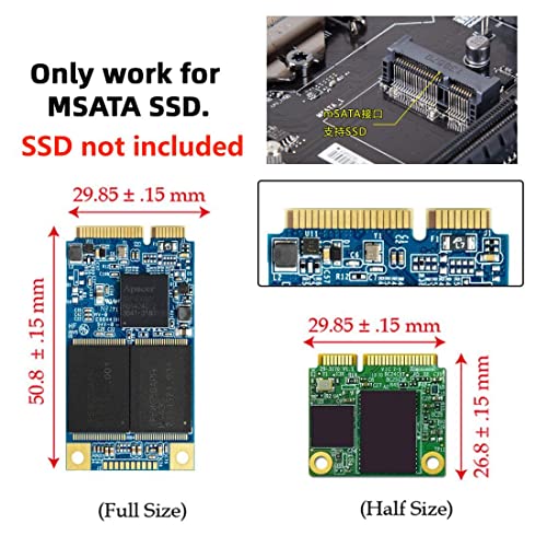chenyang CY Mini PCIE mSATA SSD to 18 Micro SATA 16Pin Hard Disk PCBA Converter Adapter - Image 3