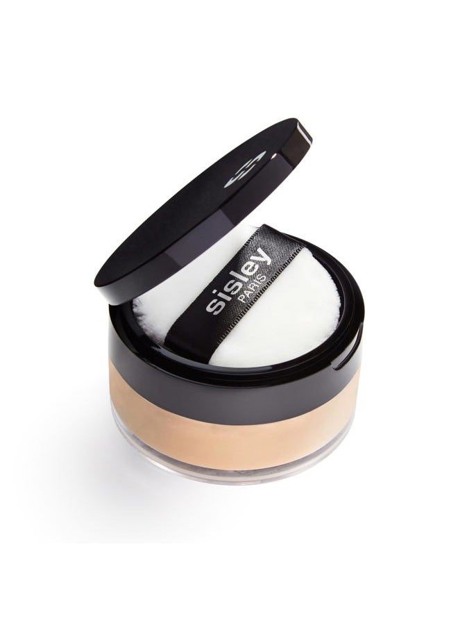 sisley PARIS Phyto-Poudre Libre, 4 Sable - Beauty-Enhancing, Ultra-Light Loose Translucent Powder - Mattifies Skin & Sets Makeup - All Skin Types - Includes Velvet Powder Puff  - Image 1