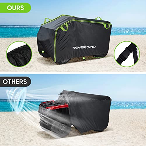 NEVERLAND ATV Cover, Waterproof Heavy Duty 4 Wheeler Cover with Buckle, Dustproof Anti UV Windproof All Weather Outdoor Storage Quad Cover for Polaris Sportsman Yamaha Honda Coleman XXL - Image 5