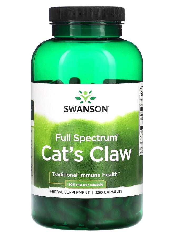 SWANSON Full Spectrum Cat's Claw 500 mg 250 Capsules