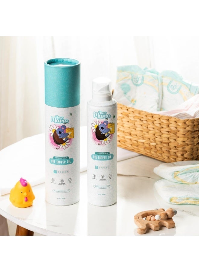 Your Mama Rash Prevention Spray | 100% Natural Virgin Coconut Oil | Natural Baby Bum Barrier – Gentle, Non-Toxic Formula for Newborns. - Image 2