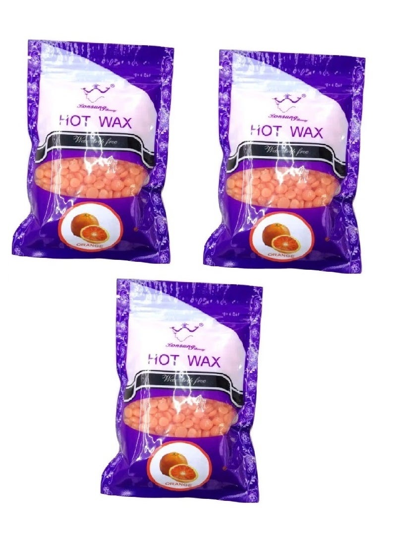 كونسونج بيوتي - شمع حار برتقالي 100جرام / 3 قطع - Image 1