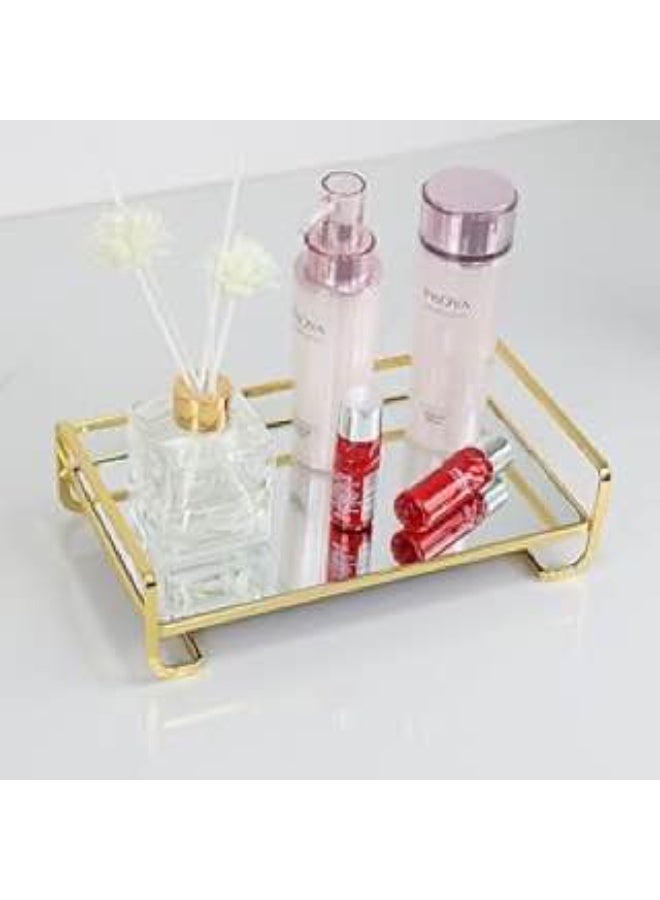 Gold metal vanity organizer tray 30*15 cm - Image 3