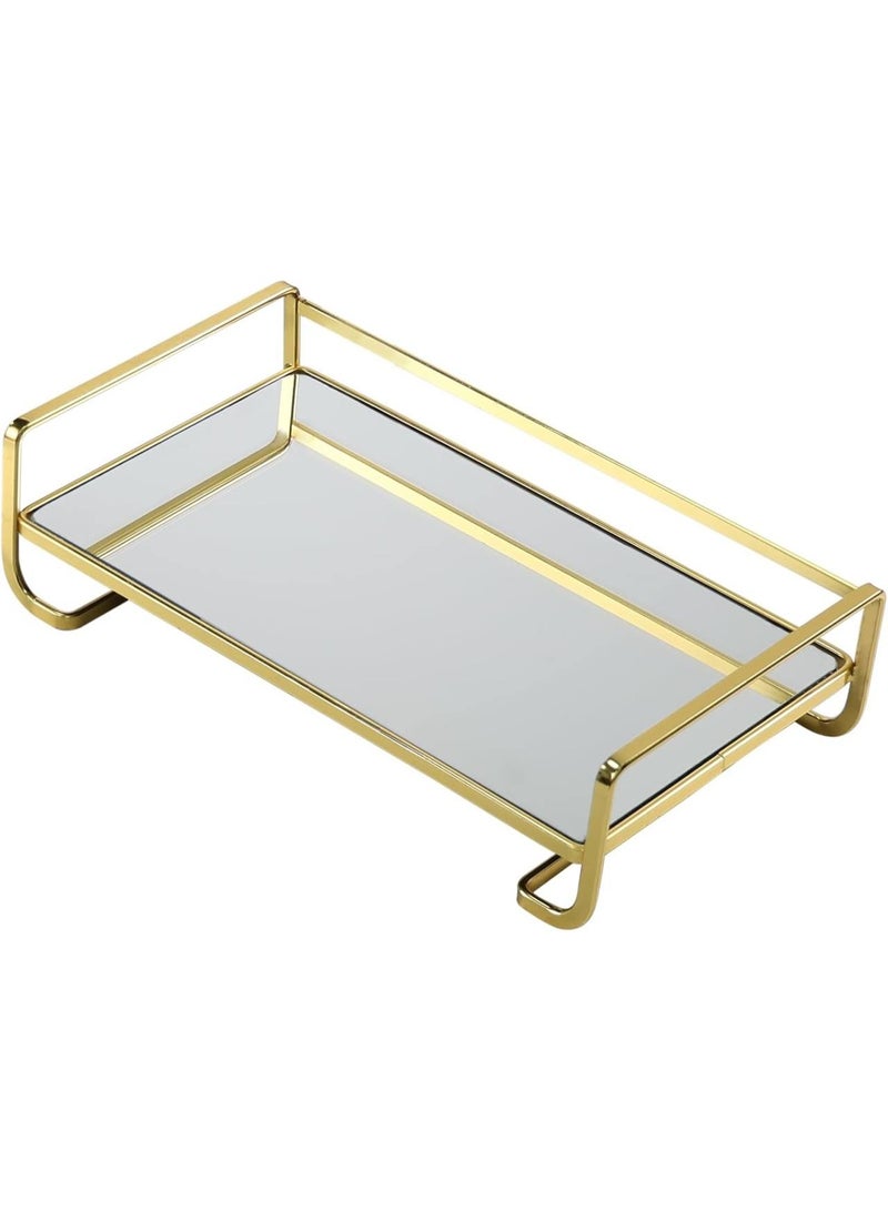 Gold metal vanity organizer tray 30*15 cm - Image 2