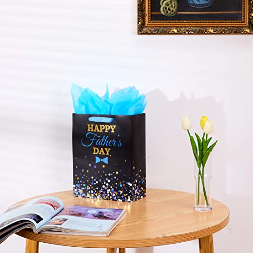 SUNCOLOR 13" Large Father's Day Gift Bag With Tissue Paper(HAPPY FATHER'S DAY) - Image 5