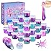 NPNE 36 Pack Mermaid Slime Kit Party Favors for Kids Slime Cup Bulk DIY Stress Relief Putty Toy Christmas Holiday Birthday Goodie Bag Stuffer Classroom Reward for Girls Boys Stretchy NonSticky - Image 3