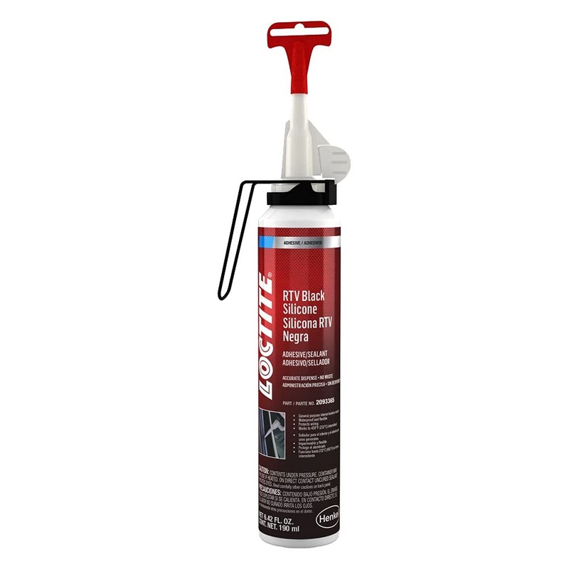 Loctite 593 RTV Silicone Adhesive/Sealant, Black, 190 ml (2093365)