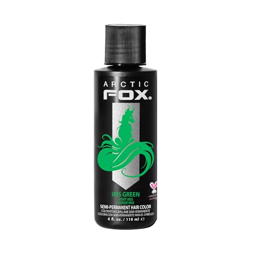 ARCTIC FOX Vegan and CrueltyFree SemiPermanent Hair Color Dye 4 Fl Oz IRIS GREEN