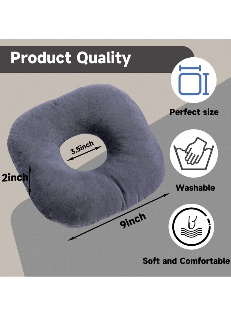 عام **وسادة نوم جانبية مفرغة لحماية الأذن (22x22x9 سم) - للراحة بعد ثقب الأذن، ناعمة وجيدة التهوية** - Image 4