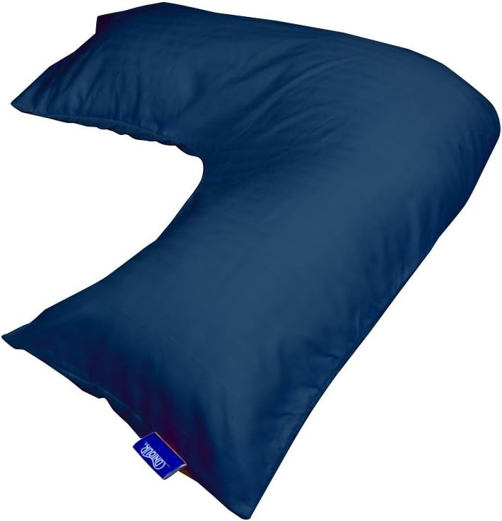 Contour Products L Pillow Case, Navy, Made Specifically for The Products L-Shaped Body Pillow - Image 1