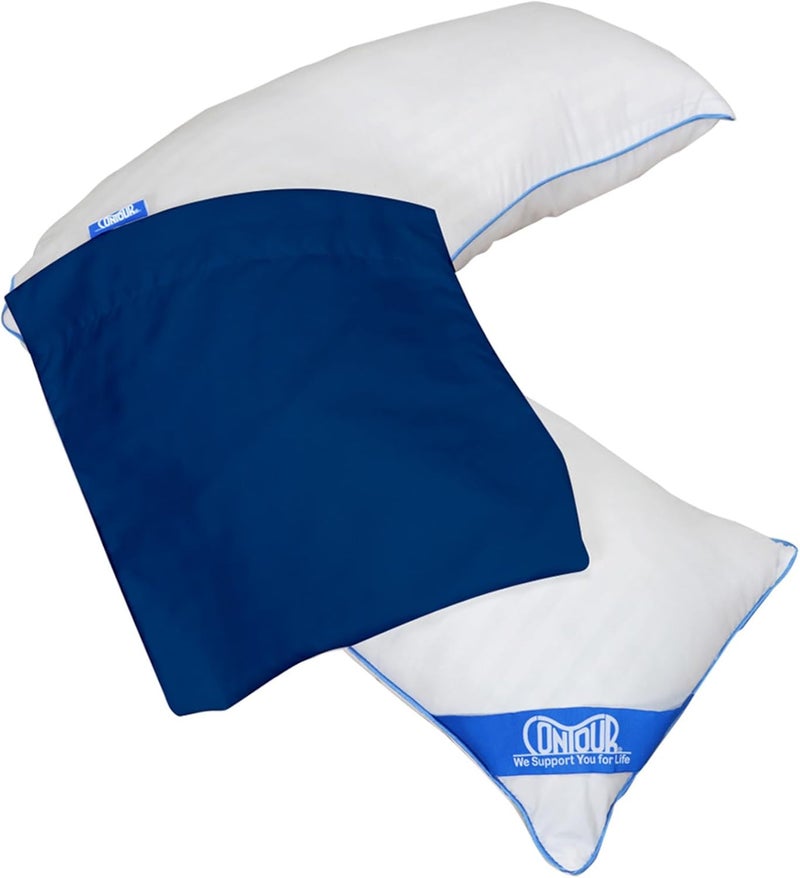 Contour Products L Pillow Case, Navy, Made Specifically for The Products L-Shaped Body Pillow - Image 5