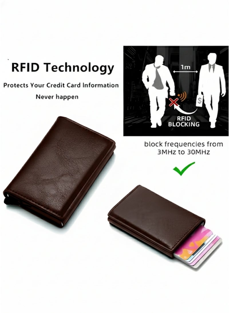 Horse Slim smart wallet with multiple card slots and a full cash compartment characterized by RFID protection. - Image 4