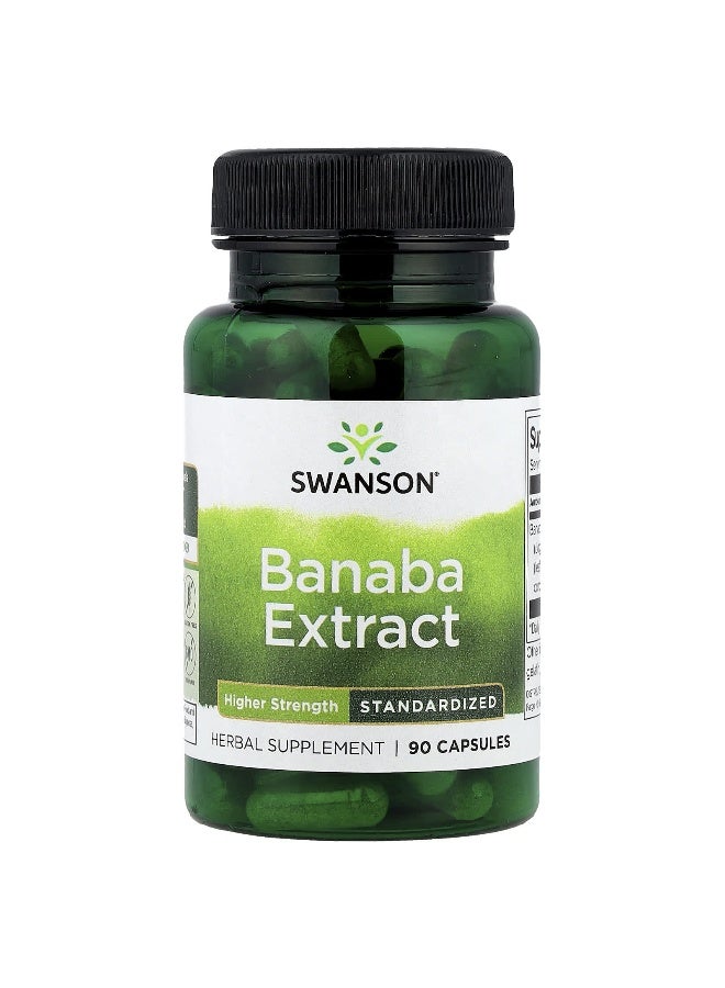 SWANSON سوانسون، مستخلص البانابا، 90 كبسولة (60 ملغ لكل كبسولة) - Image 1