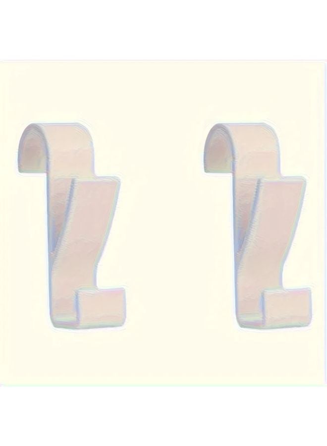 White 2pcs Bathroom Hanger Clips Heated Towel Radiator Rail Hook Holder Multifunction Drying Rack - Image 1