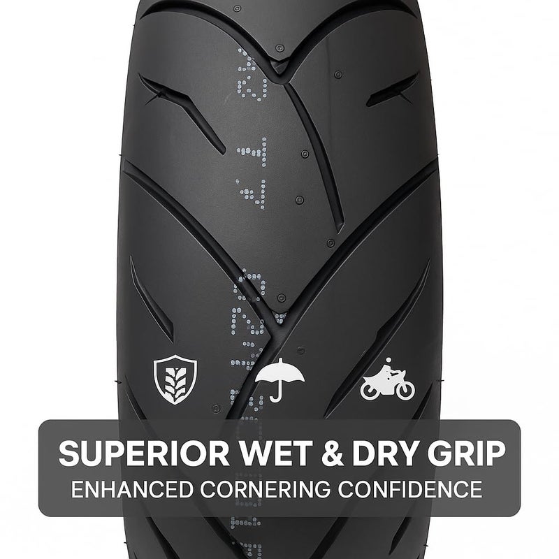 MAXXIS Supermaxx ST MA-ST2-J 120/70ZR17 58W TL – Front Motorcycle Sport Touring Tire | Radial Tubeless, Nano-Silica Compound, OE for KTM 790 Duke - Image 5