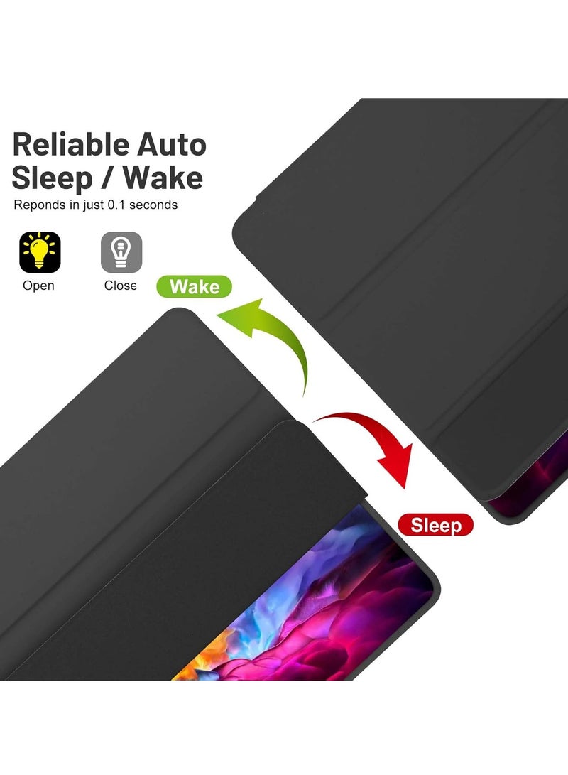 TIGER Protective Case Compatible with Samsung Galaxy Tab A9 Plus / A9+ 11 Inch 2023 (Model SM-X210/X216/X218) – Slim Trifold Stand Cover with Built-in S Pen Holder – Auto Sleep/Wake Function – Lightweight Shockproof Case for Samsung Tab A9+ Tablet Black - Image 3