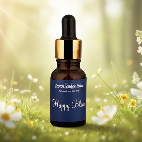Earth Essentials Happy Oils Blends Uplift Aromatherapy Essential Oil Blend - Calming Essential Oils for Diffusers for Home and Travel with Citrus, Lemon, Orange and Lavender Essential Oils 15 ml - Image 2