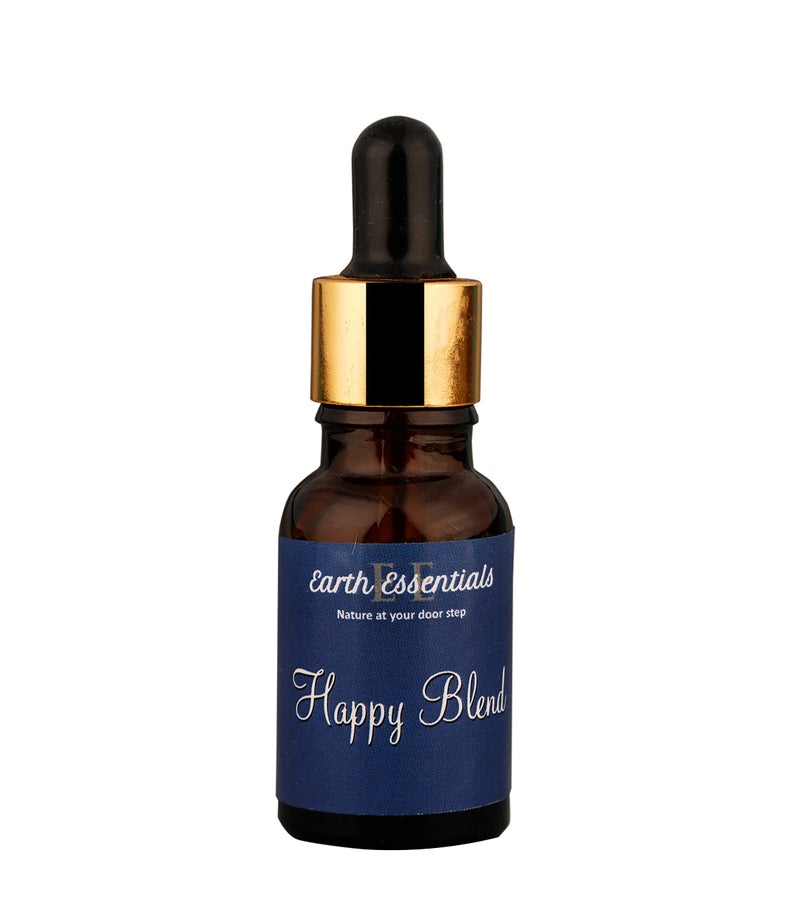 Earth Essentials Happy Oils Blends Uplift Aromatherapy Essential Oil Blend - Calming Essential Oils for Diffusers for Home and Travel with Citrus, Lemon, Orange and Lavender Essential Oils 15 ml - Image 1