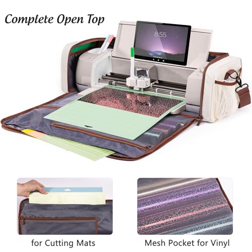 IMAGINING Carrying Case Bag for Cricut Maker 4, Maker 3, Explore 4, Explore 3, Explore Air 2, Large Opening Storage for Cricut Accessories and Suppliers - Image 2