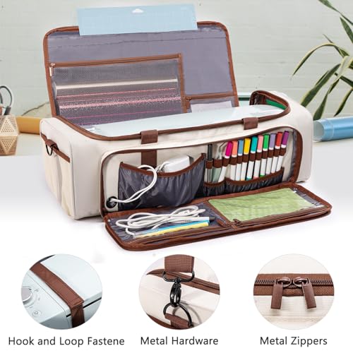 IMAGINING Carrying Case Bag for Cricut Maker 4, Maker 3, Explore 4, Explore 3, Explore Air 2, Large Opening Storage for Cricut Accessories and Suppliers - Image 5
