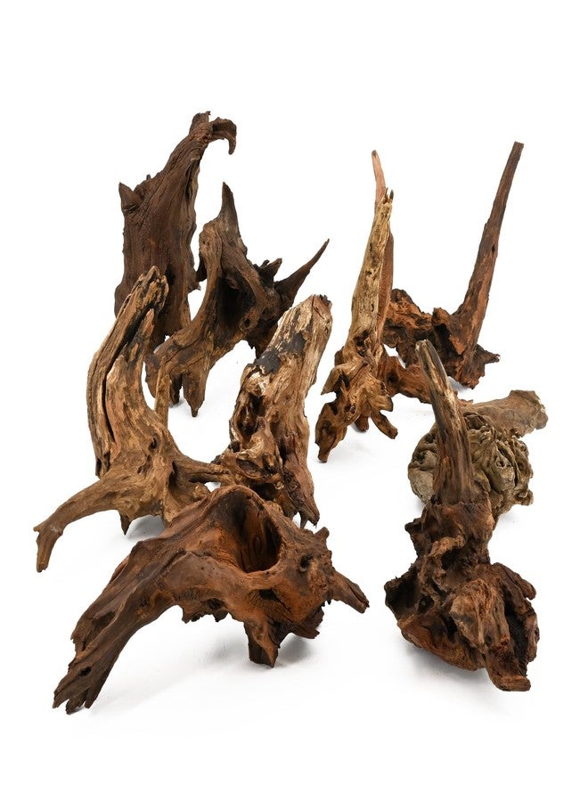 KINGRUI Natural Driftwood Spider Wood Branches Fish Tank and Reptile Terrarium Decor Assorted Sizes for Aquariums and Lizard Habitats (11-14 inch (Pack of 2), Mopani Driftwood) - Image 1