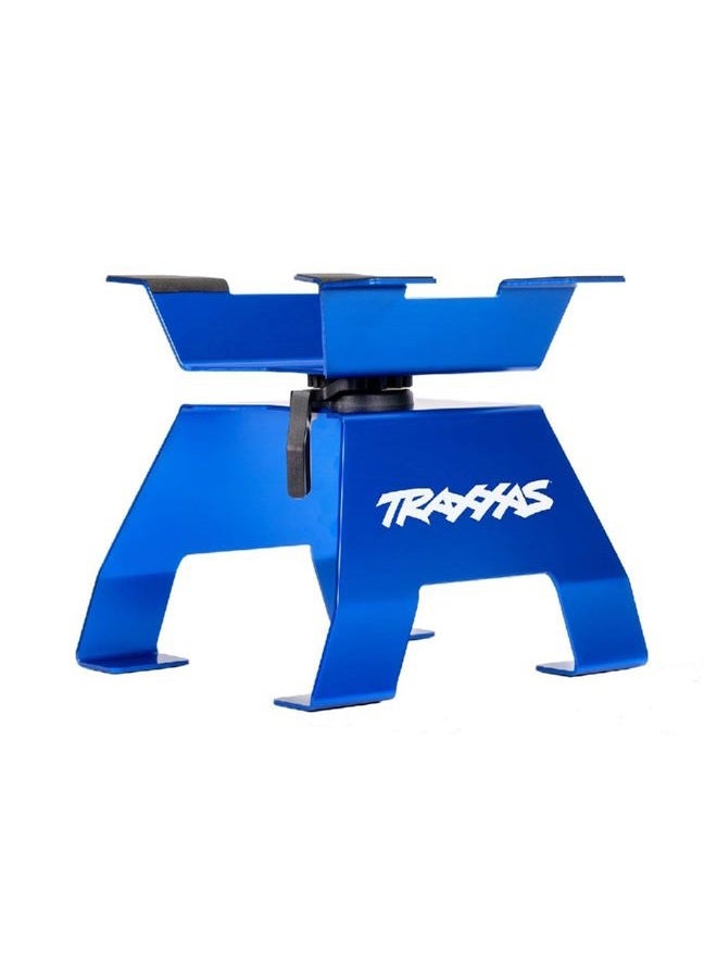 TRAXXAS 8797 Blue Aluminum X-Truck Stand for X-Maxx and XRT - Image 1