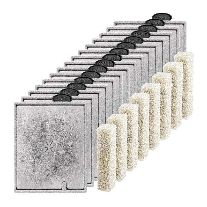Switior Large Aquarium Fish Tank Filter Cartridges with Filter Pad, Compatible with Aqueon QuietFlow Filter LED PRO Size 20,30,50,75/Power Filter Size 20,30,50,55/75, E Internal Size 40 Canister Filter - Image 1
