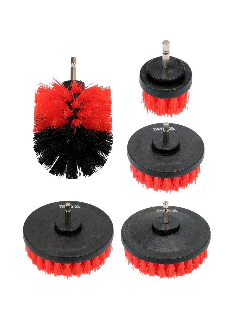 Yato 5pcs Scrubbing Brush Hex Shank